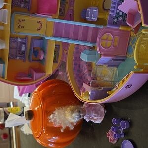 Vtg Polly Pocket Lucy Locket Colorful Big Dollhouse Playset with Doll